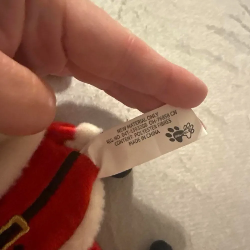 Santa Claus crinkle DOG TOY with crinkle sound